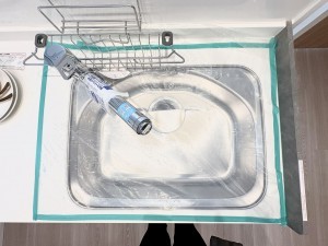 藤沢市藤沢、中古マンションのキッチン画像です