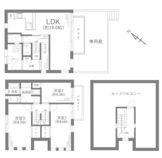 藤沢市辻堂東海岸、中古マンションの間取り画像です