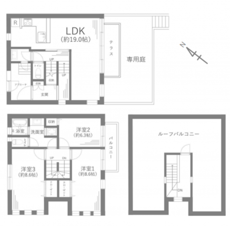 藤沢市辻堂東海岸、中古マンションの間取り画像です