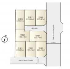藤沢市石川、土地の間取り画像です