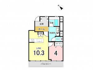 藤沢市片瀬海岸、中古マンションの間取り画像です