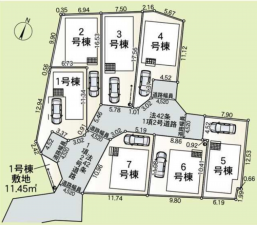 藤沢市城南、新築一戸建ての画像です