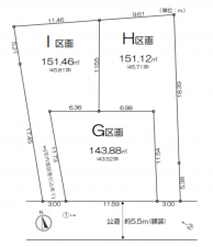 藤沢市鵠沼藤が谷、土地の間取り画像です