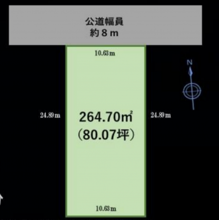 藤沢市湘南台、土地の間取り画像です