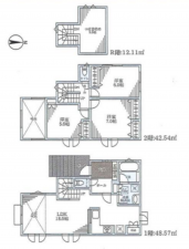 藤沢市羽鳥、新築一戸建ての間取り画像です