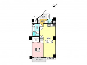 藤沢市辻堂西海岸、中古マンションの間取り画像です