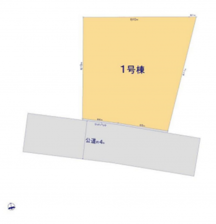 藤沢市羽鳥、土地の間取り画像です