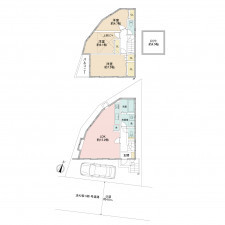 藤沢市城南、中古一戸建ての間取り画像です
