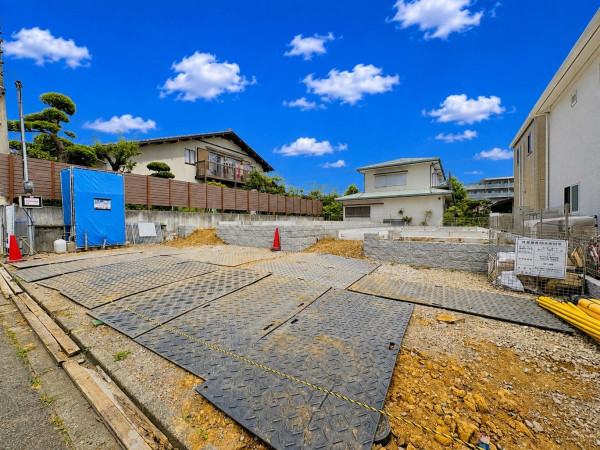 藤沢市湘南台、新築一戸建ての外観画像です