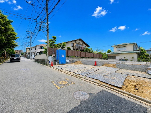 藤沢市湘南台、新築一戸建ての外観画像です