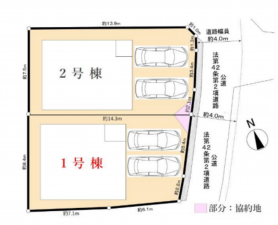藤沢市大鋸、新築一戸建ての画像です