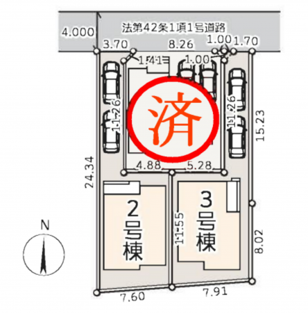 藤沢市羽鳥、新築一戸建ての画像です
