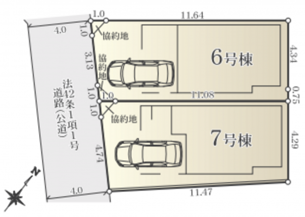 藤沢市善行、新築一戸建ての画像です