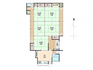 塩尻市大字片丘、中古一戸建ての間取り画像です