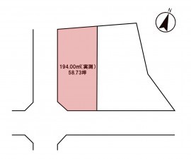 塩尻市大字広丘、土地の間取り画像です