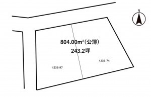 塩尻市大字北小野、土地の間取り画像です