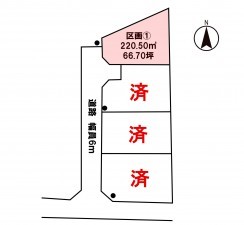 塩尻市大字広丘、土地の間取り画像です
