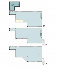 塩尻市大門、収益物件/事務所の間取り画像です
