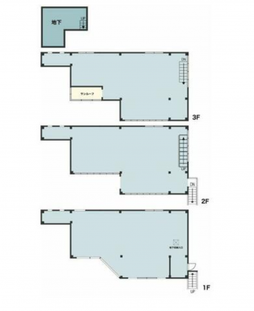塩尻市大門、収益物件/事務所の間取り画像です