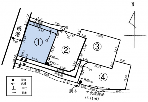 松本市大字今井、土地の間取り画像です