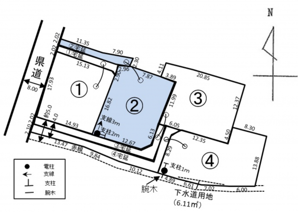 松本市大字今井、土地の間取り画像です