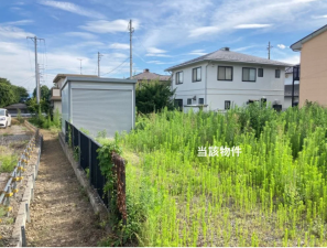 松本市沢村、土地の前面道路を含む現地写真画像です