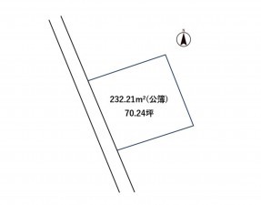 松本市波田、土地の間取り画像です