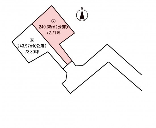 松本市蟻ケ崎、土地の間取り画像です