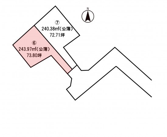 松本市蟻ケ崎、土地の間取り画像です