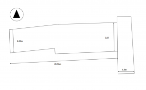 松本市庄内、土地の間取り画像です
