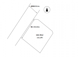 松本市大字惣社、土地の間取り画像です