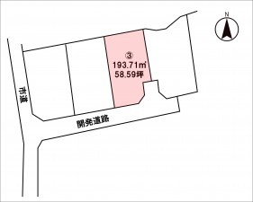 松本市大字岡田、土地の間取り画像です
