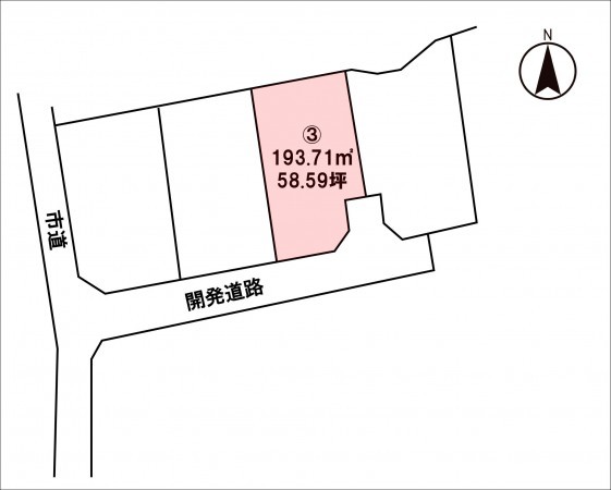 松本市大字岡田、土地の間取り画像です