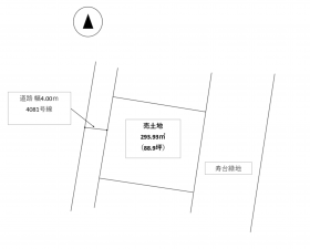 松本市寿台、土地の間取り画像です