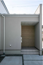 松本市大字岡田、新築一戸建ての外観画像です