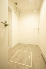 松本市大字岡田、新築一戸建ての洗面画像です