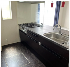 松本市並柳、中古一戸建てのキッチン画像です