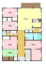 松本市大字神林、中古一戸建ての間取り画像です