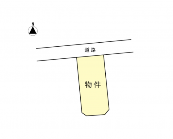 安曇野市穂高、土地の間取り画像です