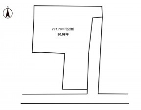 安曇野市豊科、土地の間取り画像です