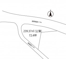 安曇野市明科、土地の間取り画像です