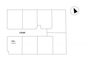 安曇野市穂高、土地の間取り画像です