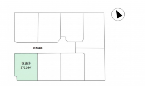 安曇野市穂高、土地の間取り画像です
