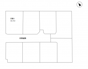 安曇野市穂高、土地の間取り画像です