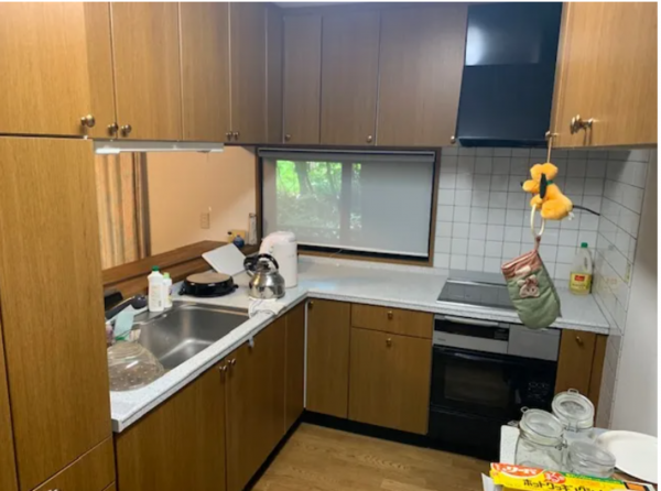 安曇野市穂高、中古一戸建てのキッチン画像です