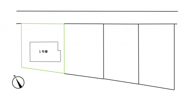 安曇野市豊科、新築一戸建ての間取り画像です