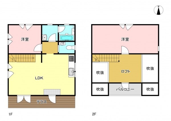 安曇野市穂高、中古一戸建ての間取り画像です