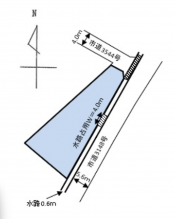安曇野市豊科、土地の間取り画像です