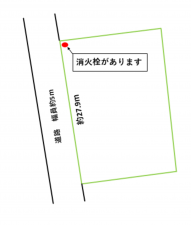 安曇野市穂高、土地の間取り画像です