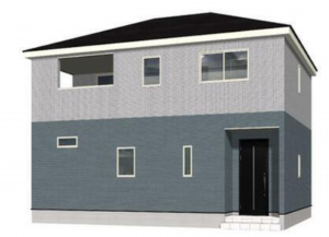 塩尻市大字塩尻町、新築一戸建ての外観画像です